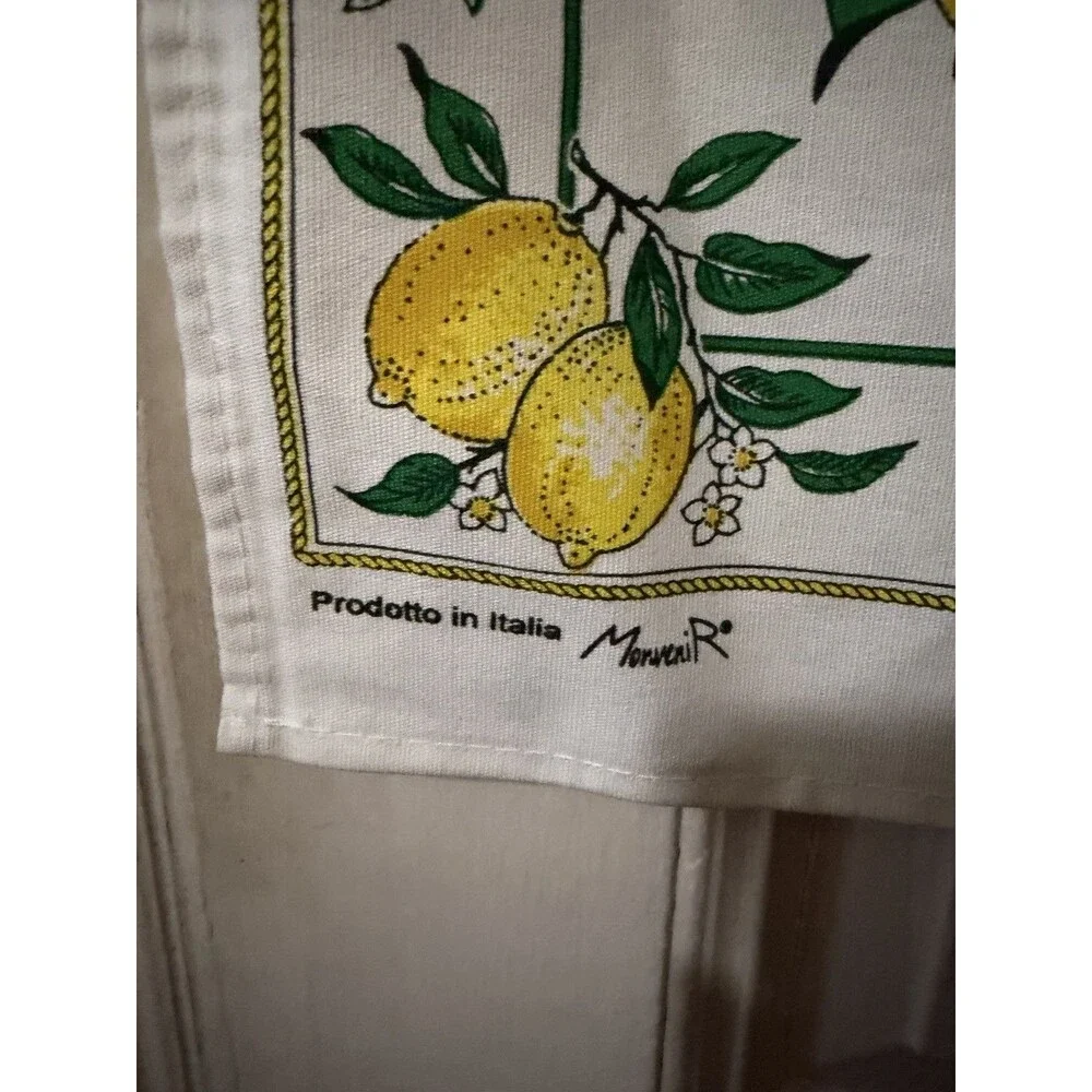 Vintage Italian Limoncello Decorative Wall Hanging Banner 100% Cotton Made Italy
